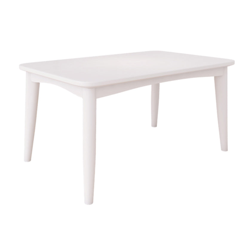 Set da tavolo da pranzo bianco 1/5/7 PC Tavolo da pranzo in legno massiccio in legno