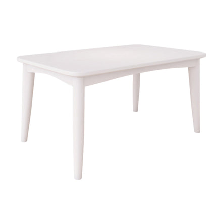 Set da tavolo da pranzo bianco 1/5/7 PC Tavolo da pranzo in legno massiccio in legno