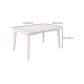 Set da tavolo da pranzo bianco 1/5/7 PC Tavolo da pranzo in legno massiccio in legno