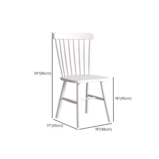 White Dining Table Set 1/5/7 Pcs Rubberwood Solid Wood Dining Table and Chairs