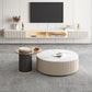 Contemporary Media Console Floating Stone Stand Console with Doors Clearhalo 'furn' 'furn_tv_stands_entertainment_centers' 'Furniture' 'Living Room Furniture' 'TV Stands & Entertainment Centers' 'TV Stands & Media Storage Furniture' 'tv_stands_entertainment_centers' 6617468