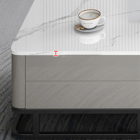 Modern Media Console TV Stand Stand Stone TV Stand Console with Drawers