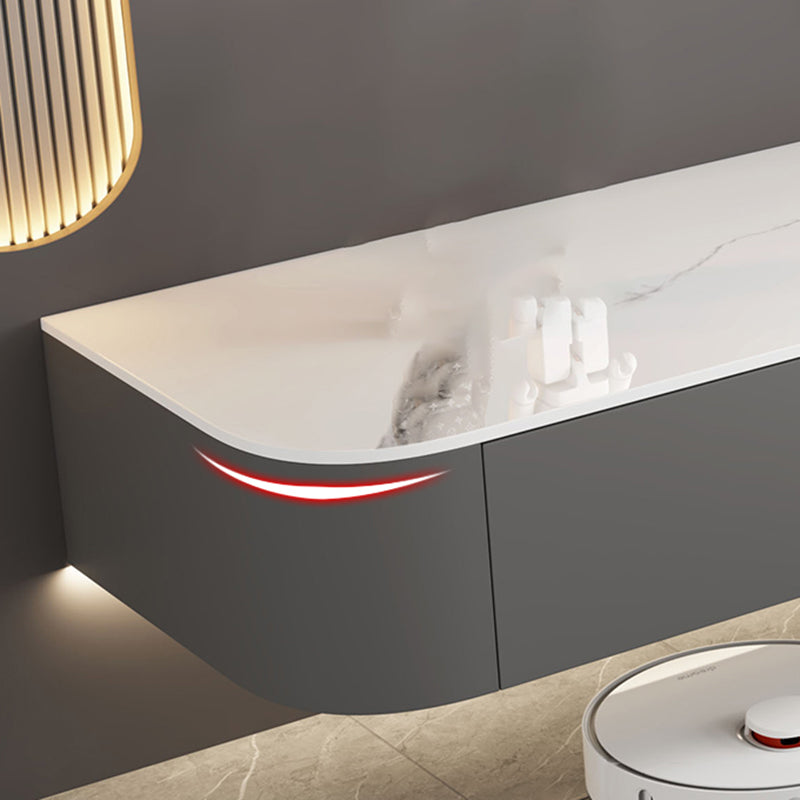 Contemporary Media Console Floating Stone Stand Console for Living Room Clearhalo 'furn' 'furn_tv_stands_entertainment_centers' 'Furniture' 'Living Room Furniture' 'TV Stands & Entertainment Centers' 'TV Stands & Media Storage Furniture' 'tv_stands_entertainment_centers' 6617563