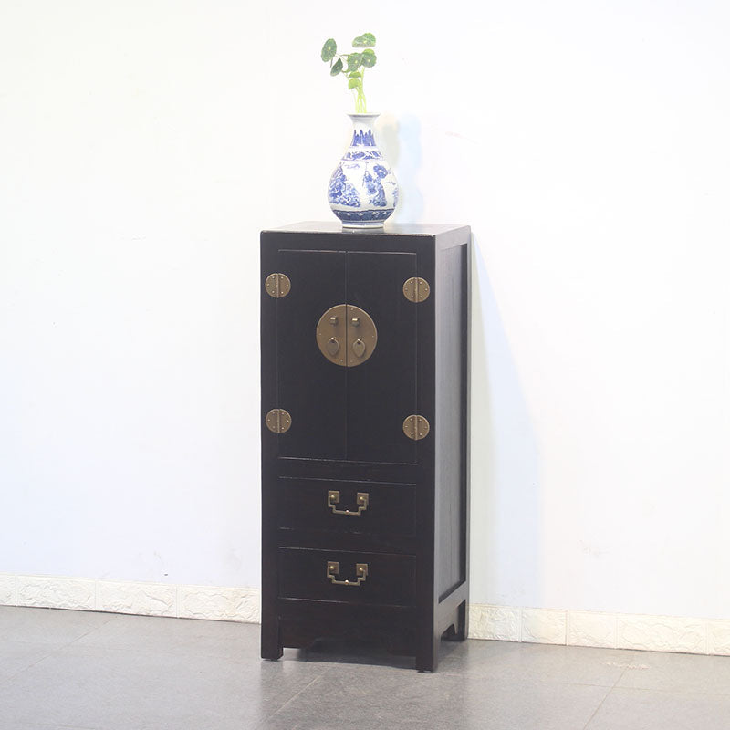 Modern Solid Wood Accent Chest Standard Ring Pulls Accent Cabinet Black 2 Clearhalo 'Cabinets & Chests' 'cabinets_chests' 'furn' 'furn_cabinets_chests' 'Furniture' 'Living Room Furniture' 6617703