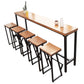 Zeitgenössisches Pub-Set aus massivem Holz, 1/6-teilig, rechteckiges Bar-Set mit Barhöhe