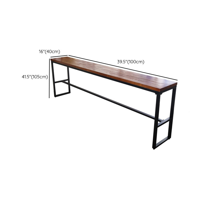 Zeitgenössisches Pub-Set aus massivem Holz, 1/6-teilig, rechteckiges Bar-Set mit Barhöhe