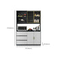 Porte di vetro contemporanee da pranzo Hutch Wood Hutch Buffet con porte