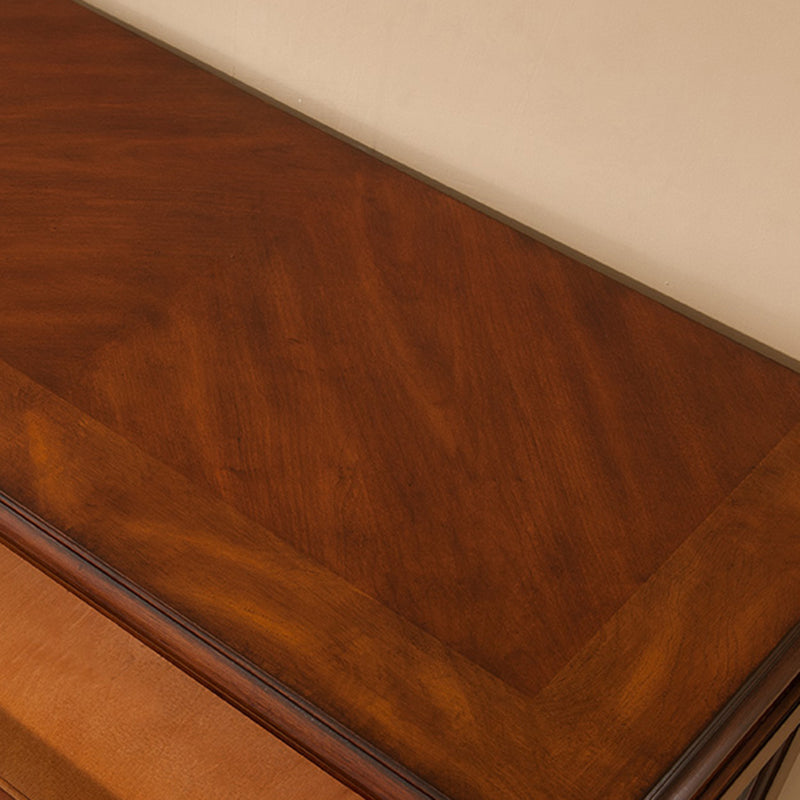 Traditional Birch Curio Cabinet Glass Doors Hutch Buffet with Doors Clearhalo 'Display & China Cabinets' 'display_china_cabinets' 'furn' 'furn_display_china_cabinets' 'Furniture' 'Kitchen & Dining Furniture' 6617971