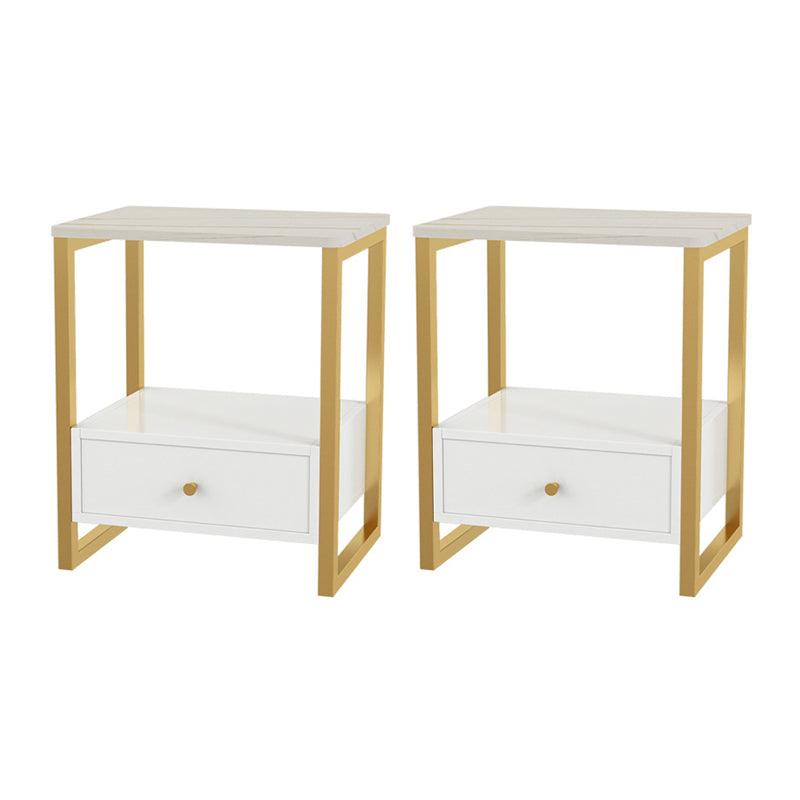 Steinbett Nachttisch Glamakzenttisch Nachttisch für Schlafzimmer