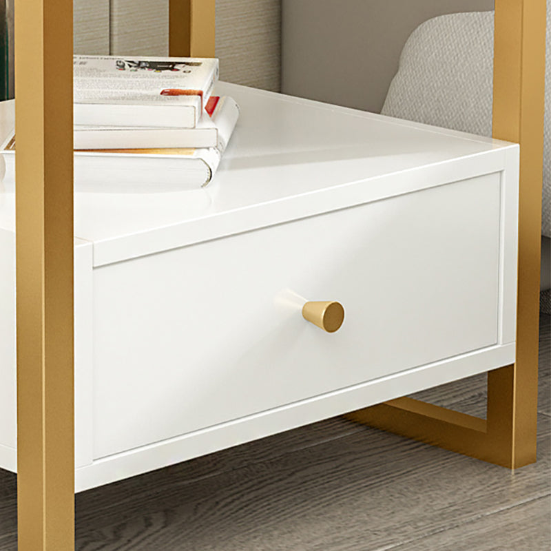 Steinbett Nachttisch Glamakzenttisch Nachttisch für Schlafzimmer