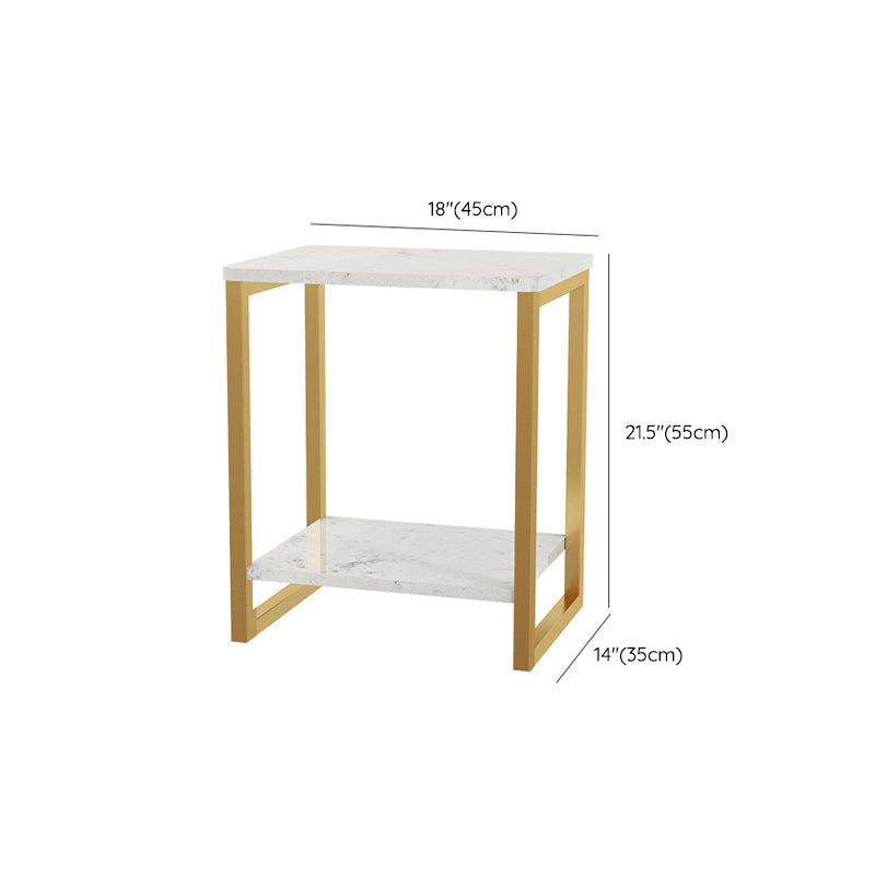 Steinbett Nachttisch Glamakzenttisch Nachttisch für Schlafzimmer