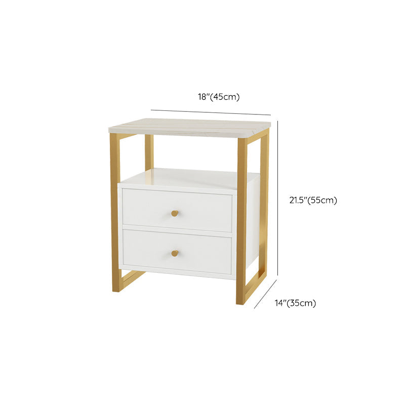 Steinbett Nachttisch Glamakzenttisch Nachttisch für Schlafzimmer