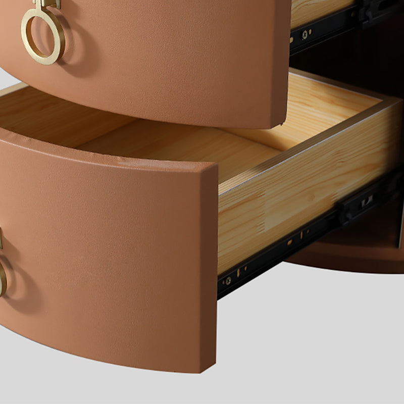 Hedendaags accenttafel nachtkastje glas nachtkastje met 3 laden