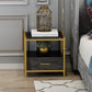 Glam Bed Nightstand Open Storage Accent Table Nightstand with Drawer Clearhalo 'Bedroom Furniture' 'furn' 'furn_night_stand' 'Furniture' 'night_stand' 'Nightstands' 6618048