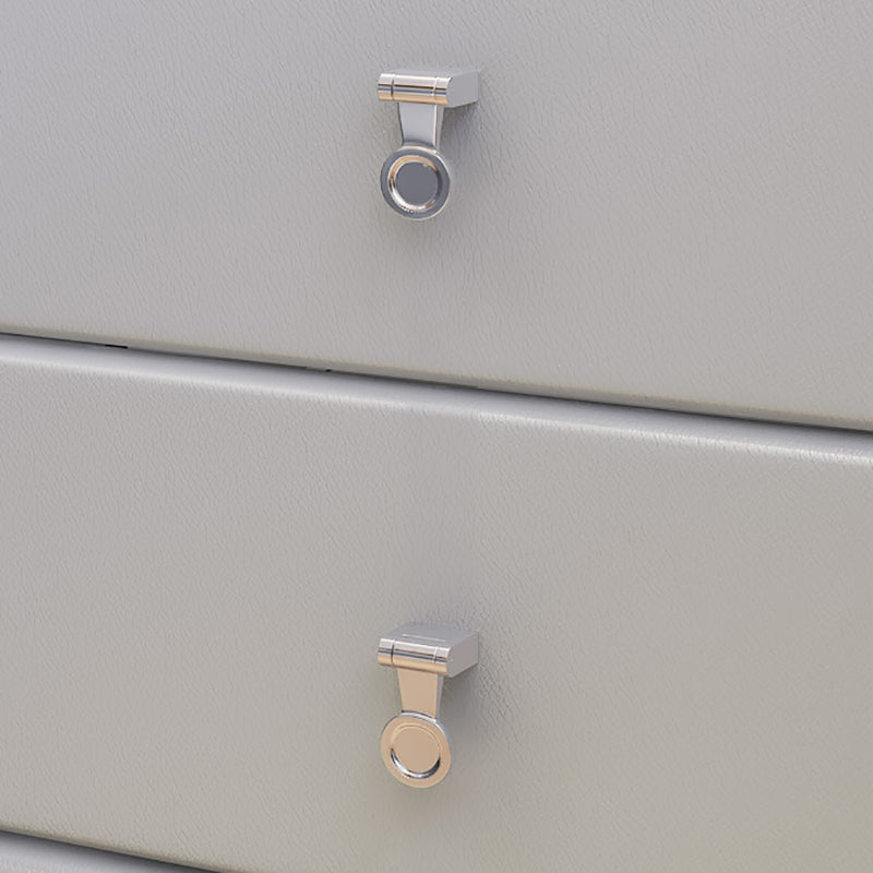 コンテンポラリーアクセントテーブルナイトスタンドグラスナイトスタンドの引き出し付き