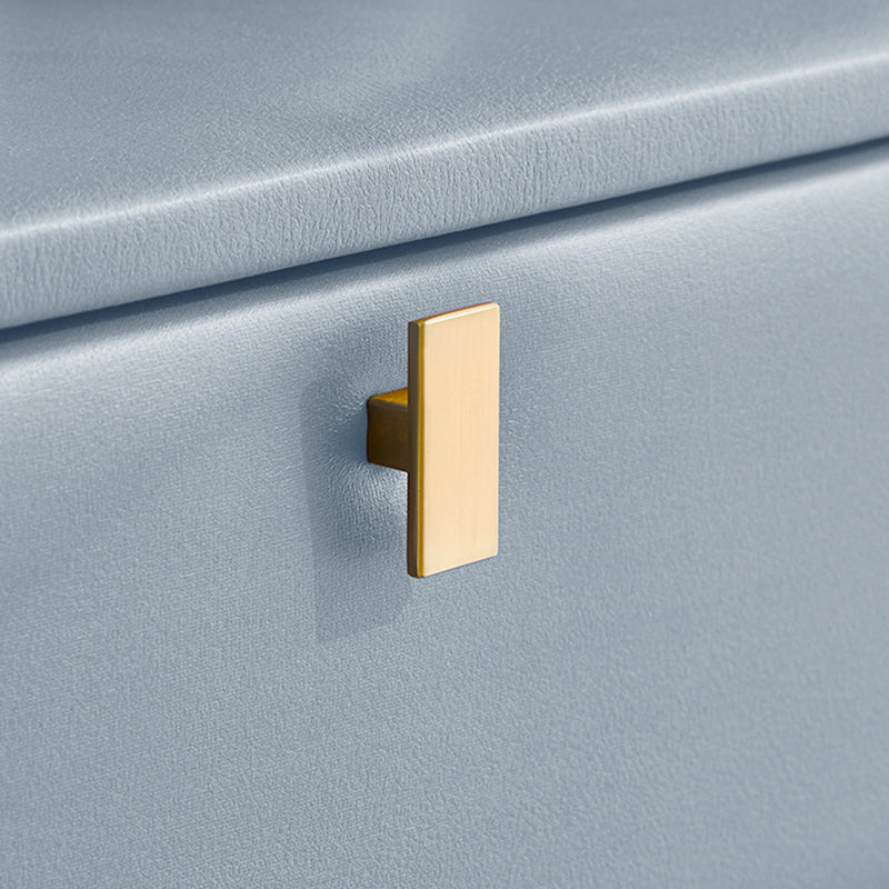 2つの引き出しが付いたレザーベッドナイトスタンドコンテンポラリーベッドサイドキャビネット