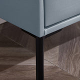 2つの引き出しが付いたレザーベッドナイトスタンドコンテンポラリーベッドサイドキャビネット