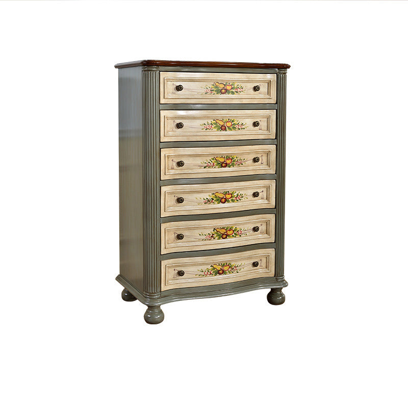 Traditional Storage Dresser Wooden Chest Dresser with Drawers Green Clearhalo 'Bedroom Furniture' 'Dressers & Chests' 'dressers_chests' 'furn' 'furn_dressers_chests' 'Furniture' 6618159