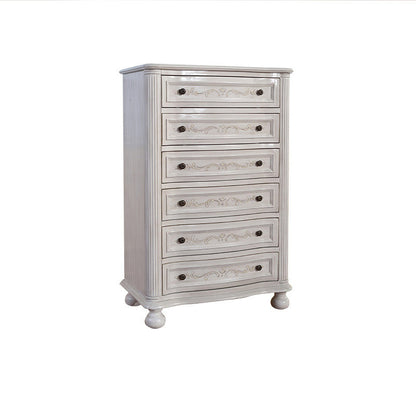 Traditional Storage Dresser Wooden Chest Dresser with Drawers White Clearhalo 'Bedroom Furniture' 'Dressers & Chests' 'dressers_chests' 'furn' 'furn_dressers_chests' 'Furniture' 6618163
