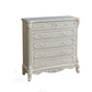 Commode de rangement traditionnelle, commode en bois massif pour la maison