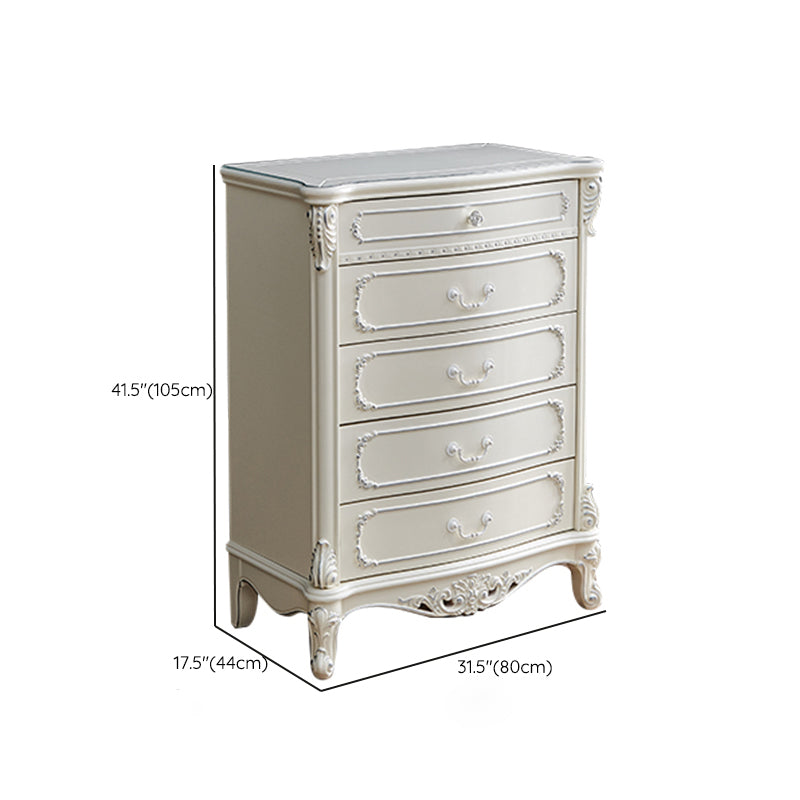Commode de rangement traditionnelle, commode en bois massif pour la maison