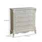 Commode de rangement traditionnelle, commode en bois massif pour la maison