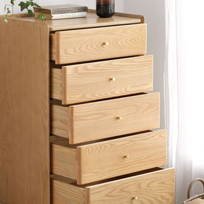 Klassische Glam-Aufbewahrungskommode aus massivem Holz mit Schubladen