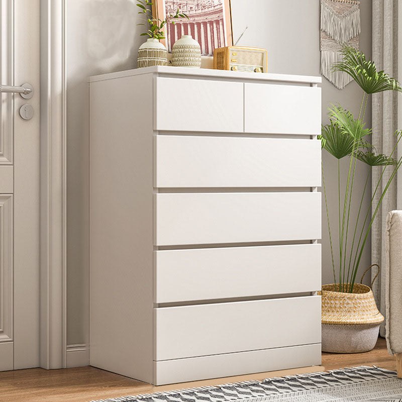 15.99-inch W Contemporary Storage Chest Manufactured Wood Dresser 24"L x 16"W x 43"H White 6 Clearhalo 'Bedroom Furniture' 'Dressers & Chests' 'dressers_chests' 'furn' 'furn_dressers_chests' 'Furniture' 6618255