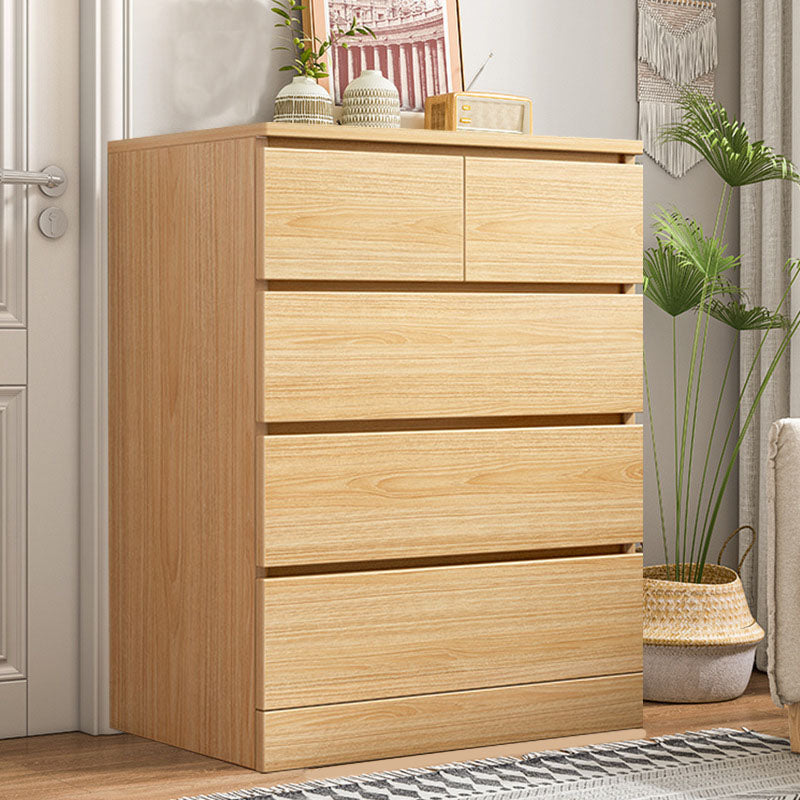 15.99-inch W Contemporary Storage Chest Manufactured Wood Dresser 24"L x 16"W x 35"H Natural 5 Clearhalo 'Bedroom Furniture' 'Dressers & Chests' 'dressers_chests' 'furn' 'furn_dressers_chests' 'Furniture' 6618266