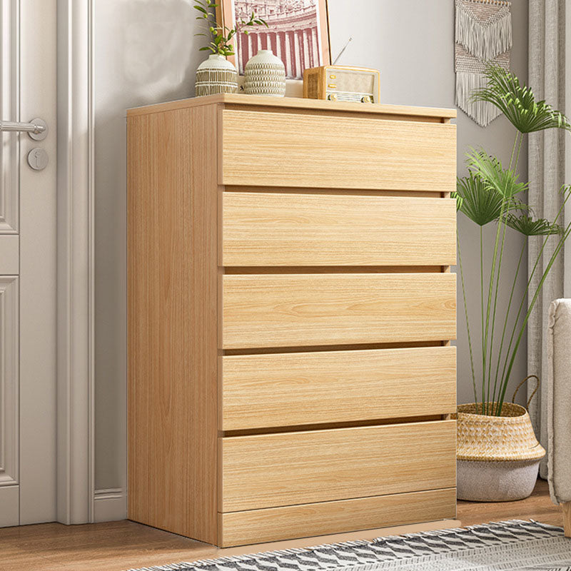 15.99-inch W Contemporary Storage Chest Manufactured Wood Dresser 24"L x 16"W x 43"H Natural 5 Clearhalo 'Bedroom Furniture' 'Dressers & Chests' 'dressers_chests' 'furn' 'furn_dressers_chests' 'Furniture' 6618269