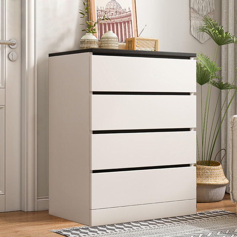 15.99-inch W Contemporary Storage Chest Manufactured Wood Dresser 24"L x 16"W x 35"H Black White 4 Clearhalo 'Bedroom Furniture' 'Dressers & Chests' 'dressers_chests' 'furn' 'furn_dressers_chests' 'Furniture' 6618280