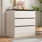 15.99-inch W Contemporary Storage Chest Manufactured Wood Dresser 24"L x 16"W x 27"H Black White 3 Clearhalo 'Bedroom Furniture' 'Dressers & Chests' 'dressers_chests' 'furn' 'furn_dressers_chests' 'Furniture' 6618281