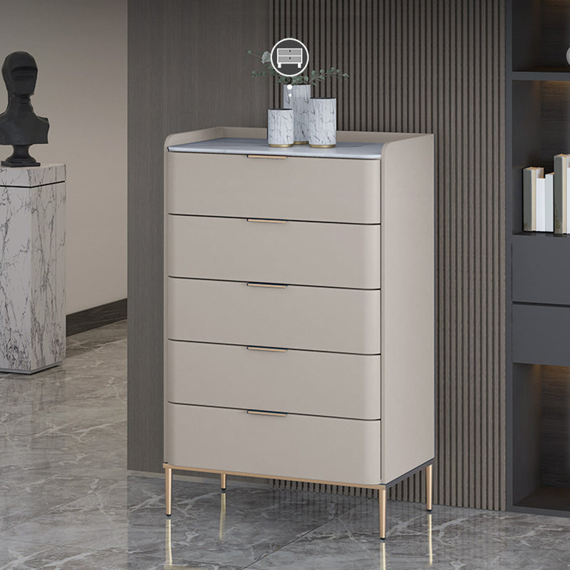 Glam Stone Storage Chest Bedroom 15.7" Wide Vertical Chest with Drawers Clearhalo 'Bedroom Furniture' 'Dressers & Chests' 'dressers_chests' 'furn' 'furn_dressers_chests' 'Furniture' 6618291