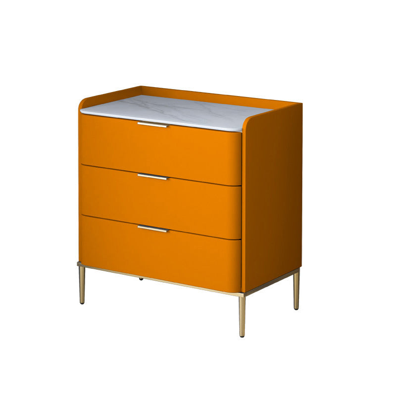 Glam Stone Storage Chest Bedroom 15.7" Wide Vertical Chest with Drawers Orange 3 Clearhalo 'Bedroom Furniture' 'Dressers & Chests' 'dressers_chests' 'furn' 'furn_dressers_chests' 'Furniture' 6618292