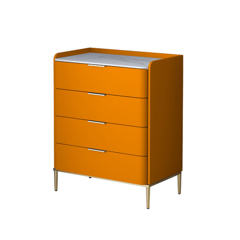 Glam Stone Storage Chest Bedroom 15.7" Wide Vertical Chest with Drawers Orange 4 Clearhalo 'Bedroom Furniture' 'Dressers & Chests' 'dressers_chests' 'furn' 'furn_dressers_chests' 'Furniture' 6618294