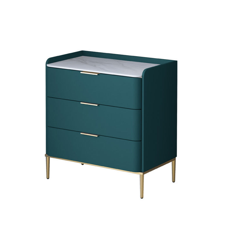 Glam Stone Storage Chest Bedroom 15.7" Wide Vertical Chest with Drawers Blackish Green 3 Clearhalo 'Bedroom Furniture' 'Dressers & Chests' 'dressers_chests' 'furn' 'furn_dressers_chests' 'Furniture' 6618298