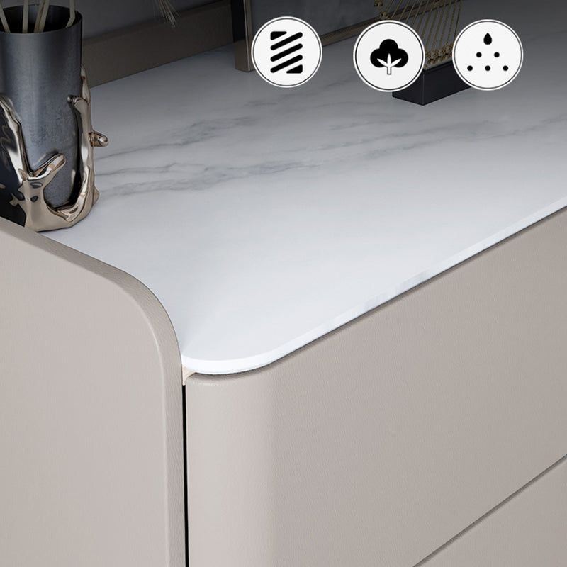 Glam Stone Storage Chest Bedroom 15.7" Wide Vertical Chest with Drawers Clearhalo 'Bedroom Furniture' 'Dressers & Chests' 'dressers_chests' 'furn' 'furn_dressers_chests' 'Furniture' 6618299