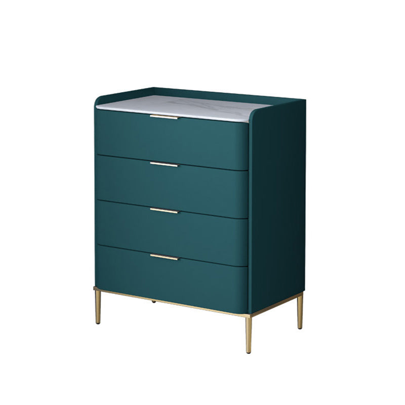 Glam Stone Storage Chest Bedroom 15.7" Wide Vertical Chest with Drawers Blackish Green 4 Clearhalo 'Bedroom Furniture' 'Dressers & Chests' 'dressers_chests' 'furn' 'furn_dressers_chests' 'Furniture' 6618300