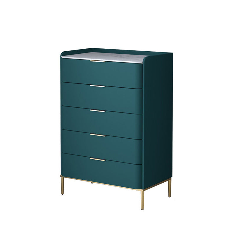 Glam Stone Storage Chest Bedroom 15.7" Wide Vertical Chest with Drawers Blackish Green 5 Clearhalo 'Bedroom Furniture' 'Dressers & Chests' 'dressers_chests' 'furn' 'furn_dressers_chests' 'Furniture' 6618302