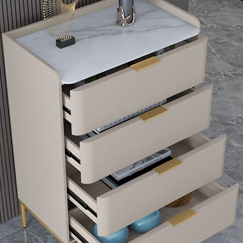 Glam Stone Storage Chest Bedroom 15.7" Wide Vertical Chest with Drawers Clearhalo 'Bedroom Furniture' 'Dressers & Chests' 'dressers_chests' 'furn' 'furn_dressers_chests' 'Furniture' 6618304