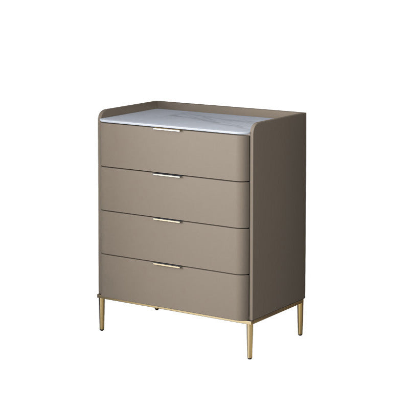 Glam Stone Storage Chest Bedroom 15.7" Wide Vertical Chest with Drawers Khaki 4 Clearhalo 'Bedroom Furniture' 'Dressers & Chests' 'dressers_chests' 'furn' 'furn_dressers_chests' 'Furniture' 6618306