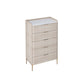 Glam Stone Storage Chest Bedroom 15.7" Wide Vertical Chest with Drawers Clearhalo 'Bedroom Furniture' 'Dressers & Chests' 'dressers_chests' 'furn' 'furn_dressers_chests' 'Furniture' 6618309