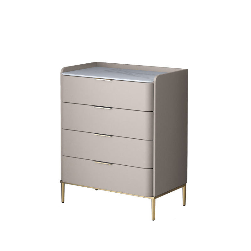 Glam Stone Storage Chest Bedroom 15.7" Wide Vertical Chest with Drawers Light Gray 4 Clearhalo 'Bedroom Furniture' 'Dressers & Chests' 'dressers_chests' 'furn' 'furn_dressers_chests' 'Furniture' 6618320