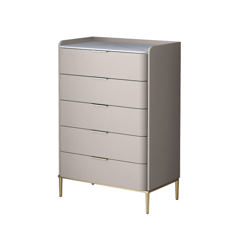 Glam Stone Storage Chest Bedroom 15.7" Wide Vertical Chest with Drawers Light Gray 5 Clearhalo 'Bedroom Furniture' 'Dressers & Chests' 'dressers_chests' 'furn' 'furn_dressers_chests' 'Furniture' 6618321