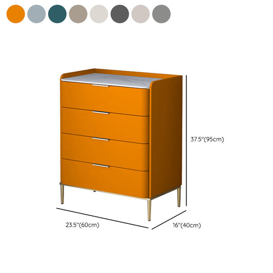 Glam Stone Storage Chest Bedroom 15.7" Wide Vertical Chest with Drawers Clearhalo 'Bedroom Furniture' 'Dressers & Chests' 'dressers_chests' 'furn' 'furn_dressers_chests' 'Furniture' 6618326