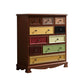 Traditional Storage Chest Dresser Wooden Storage Chest with Drawers for Bedroom 34"L x 15"W x 37"H Nut-Brown Clearhalo 'Bedroom Furniture' 'Dressers & Chests' 'dressers_chests' 'furn' 'furn_dressers_chests' 'Furniture' 6618330