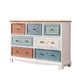 Traditional Storage Chest Dresser Wooden Storage Chest with Drawers for Bedroom 47"L x 14"W x 34"H White Painted Clearhalo 'Bedroom Furniture' 'Dressers & Chests' 'dressers_chests' 'furn' 'furn_dressers_chests' 'Furniture' 6618352