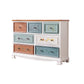 Traditional Storage Chest Dresser Wooden Storage Chest with Drawers for Bedroom 53"L x 14"W x 30"H White Painted Clearhalo 'Bedroom Furniture' 'Dressers & Chests' 'dressers_chests' 'furn' 'furn_dressers_chests' 'Furniture' 6618361