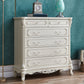 Commode de rangement traditionnelle, commode en bois massif pour la maison