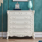 Commode de rangement traditionnelle, commode en bois massif pour la maison